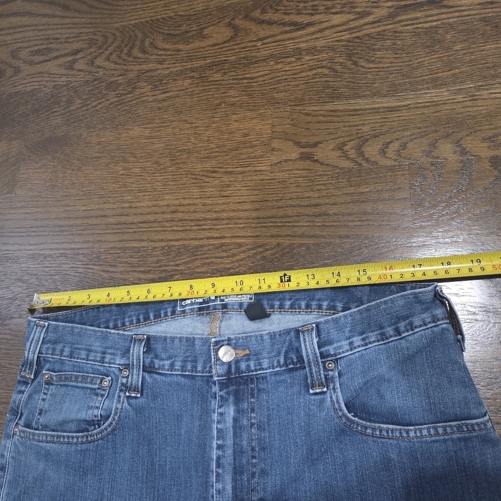 Carhartt Men's Blue Denim Jeans Sz.36×32 - Picture 3 of 8